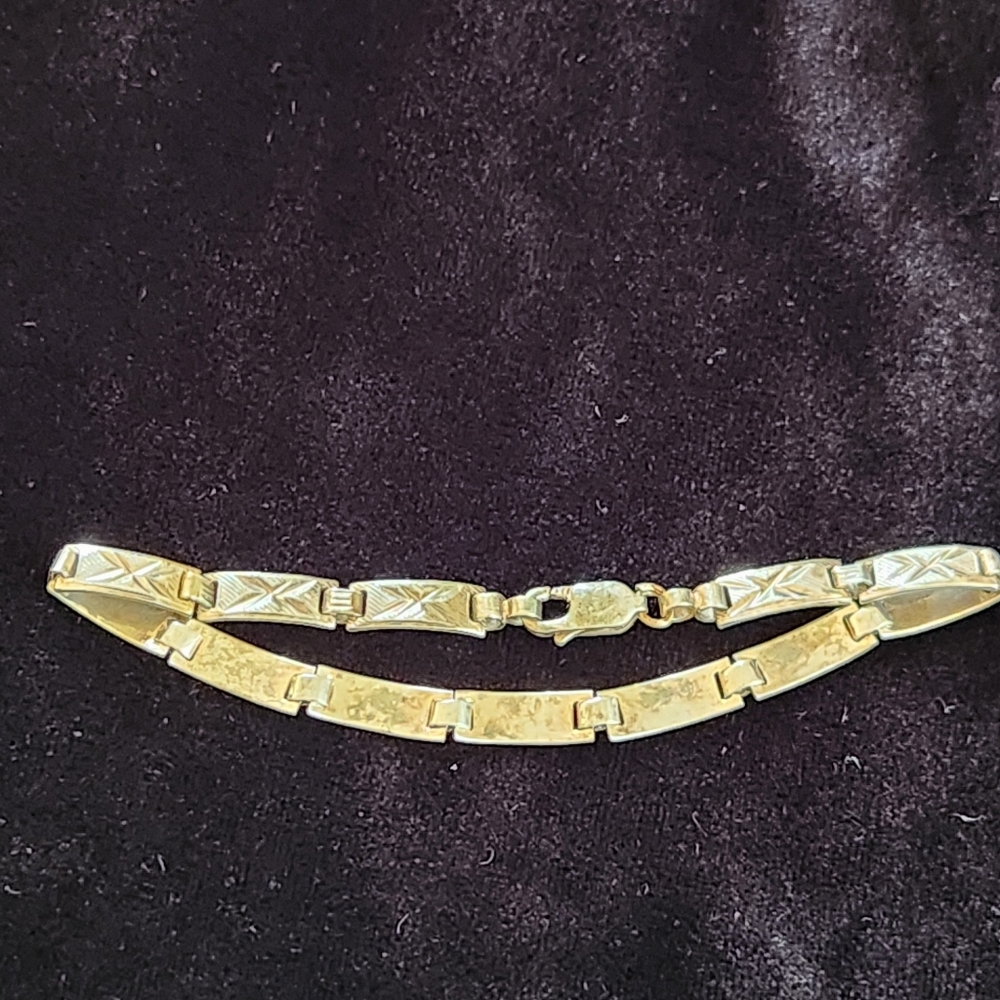 Solid silver bracelet